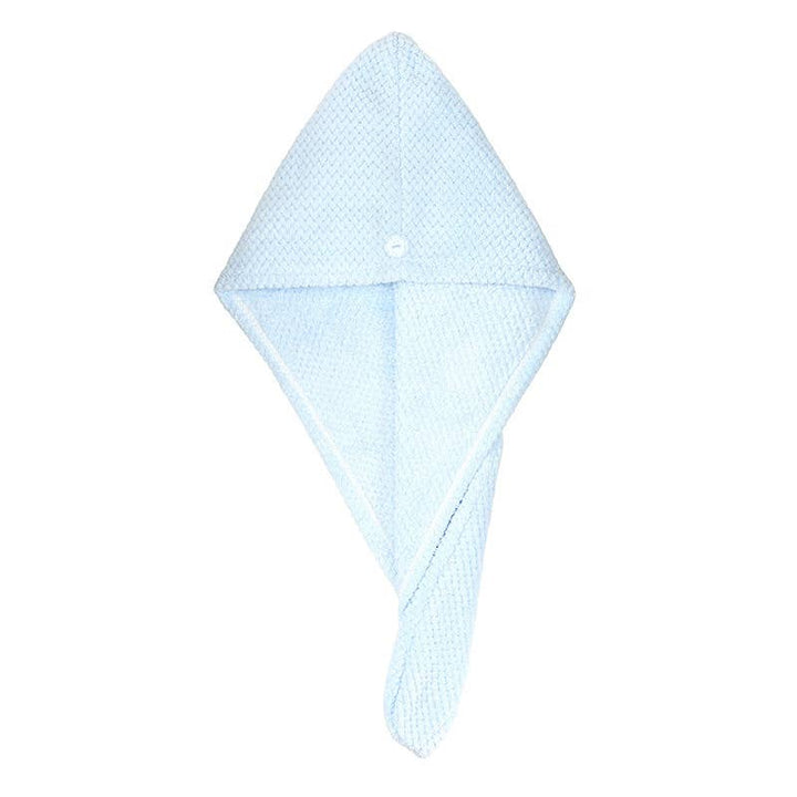 Microfiber Hair Towel - Blue: One Size Fits Most
