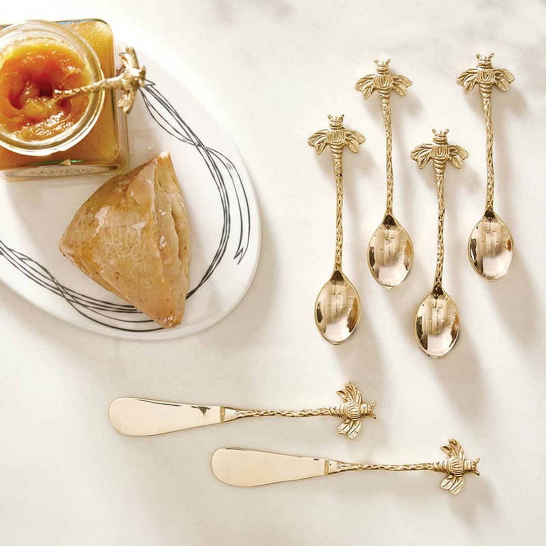 Gold Bee Spoons - Set of 4: Material