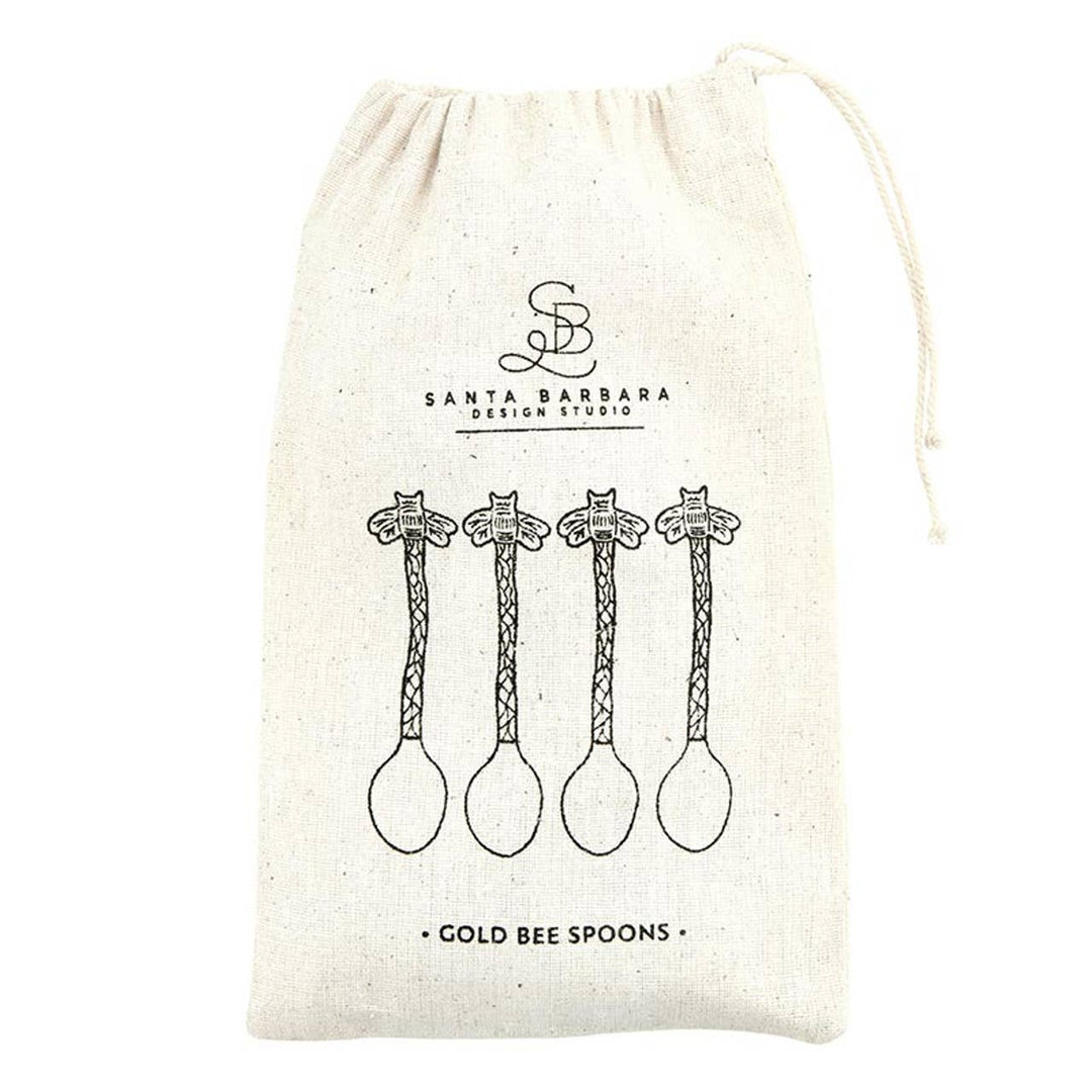 Gold Bee Spoons - Set of 4: Material
