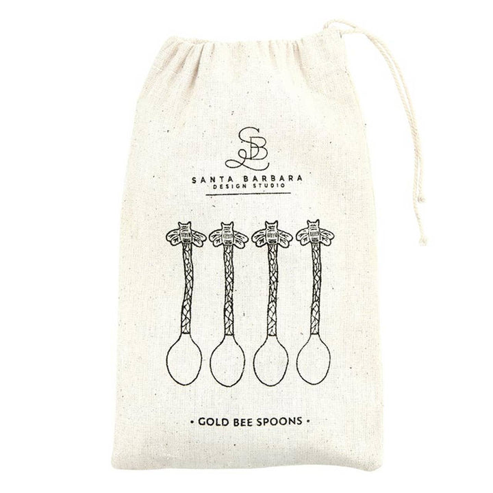 Gold Bee Spoons - Set of 4: Material