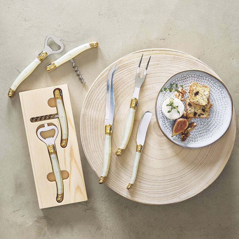 Corkscrew Set in Wood Tray